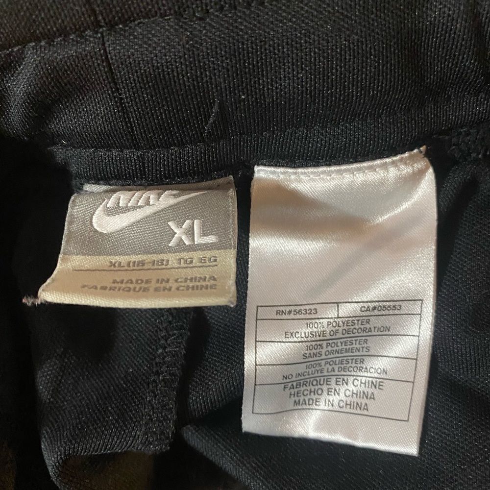 Nike Women’s Side Logo Full Length Wide Black Sz XL - Picture 3 of 4